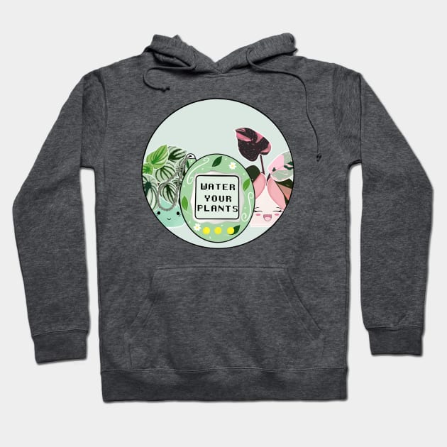 Tamagotchi Houseplants Hoodie by GelsGarden